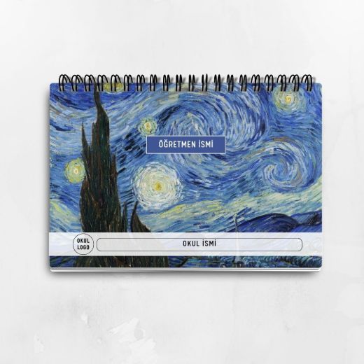 Van Gogh Yıldızlı Gece Haftalık Planlayıcı resmi