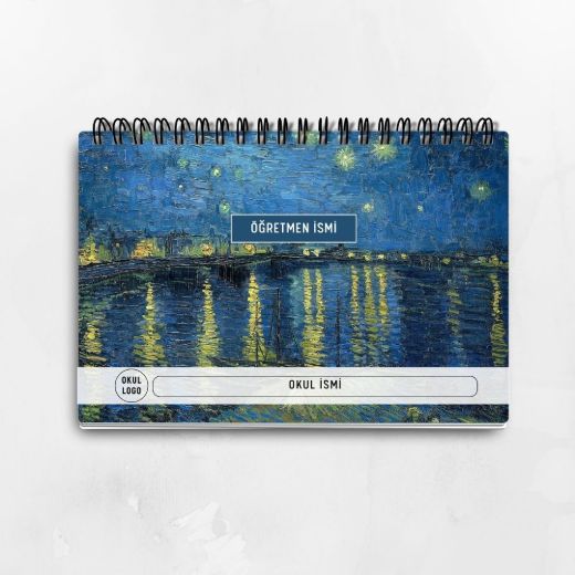 Van Gogh Ren Nehri Haftalık Planlayıcı resmi