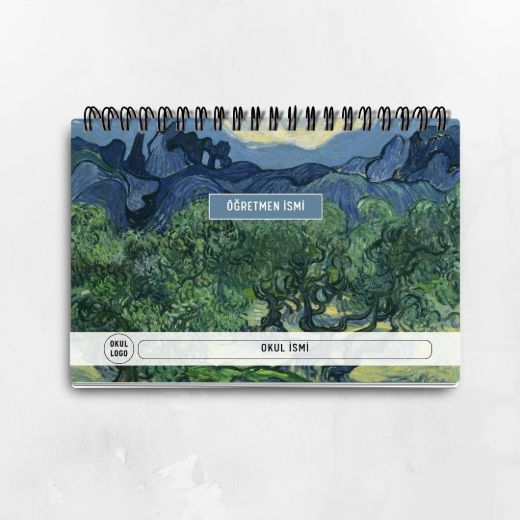Van Gogh Zeytin Ağaçları Haftalık Planlayıcı resmi