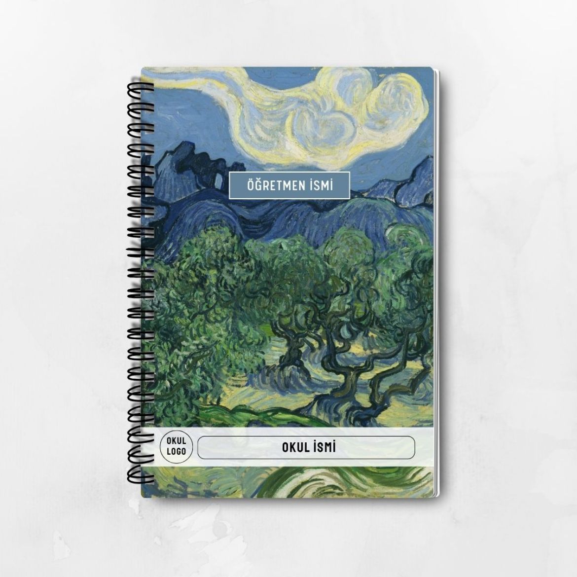 Van Gogh Zeytin Ağaçları Günlük Planlayıcı resmi