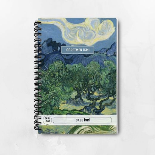 Van Gogh Zeytin Ağaçları Günlük Planlayıcı resmi