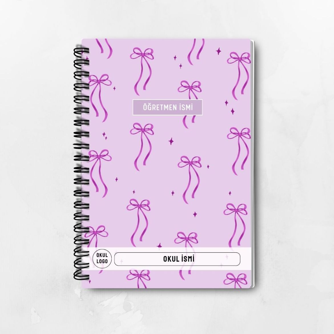 Mor Fiyonk İnce Kapaklı A5 Defter resmi