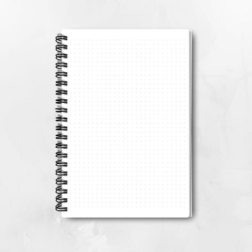 Lila Çiçekli İnce Kapaklı A5 Defter resmi